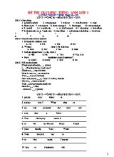 Đề olympic Tiếng Anh cấp tỉnh Lớp 3 vòng 26 đến 35 - Năm học 2011-2012